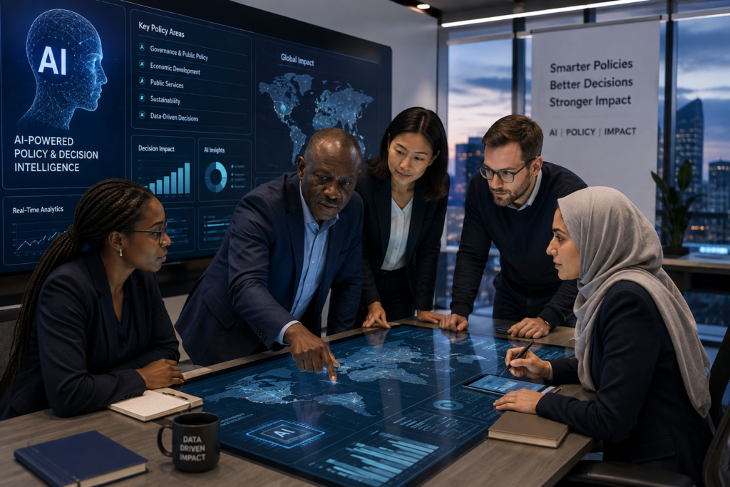 ai powered policy strategy meeting