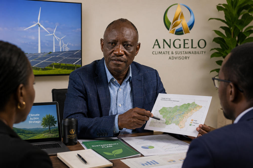 climate strategy meeting in the boardroom